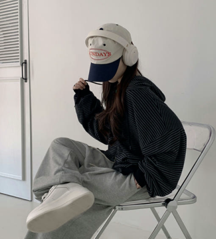 KR UNISEX STRIPED JACKET (2 COLORS)