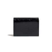 CRINKLE HALFMOON MINI WALLET (BLACK)