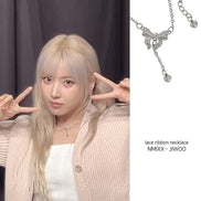 OFUSE - lace ribbon necklace