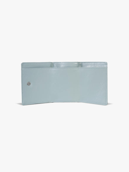 CRINKLE HALFMOON MINI WALLET (HAZE BLUE)