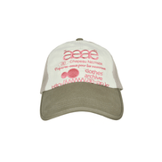 AEAE WEB LOGO MESH CAP - [OLIVE/BEIGE]