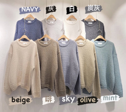KR [男女可穿] 厚款針織 (11 COLORS)