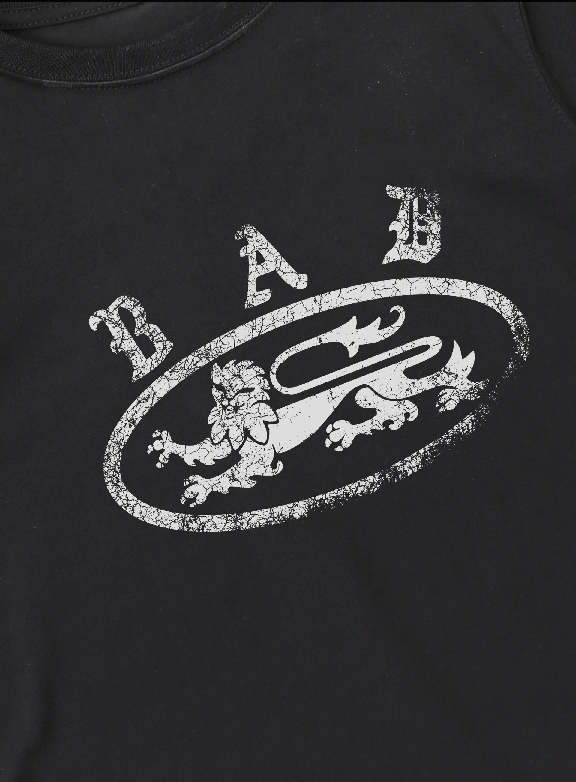 Bad Blood - crack print t-shirt (Black)