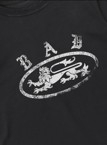 Bad Blood - crack print t-shirt (Black)
