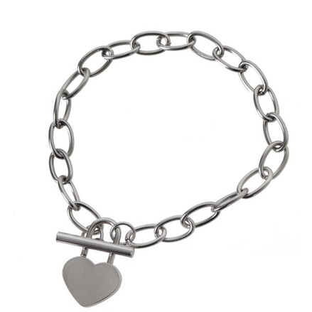 OFUSE - heart lock bracelet