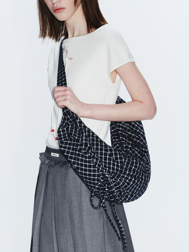 (sakura同款) LASSIE BAG (CHECK NAVY)