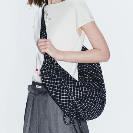 (sakura同款) LASSIE BAG (CHECK NAVY)