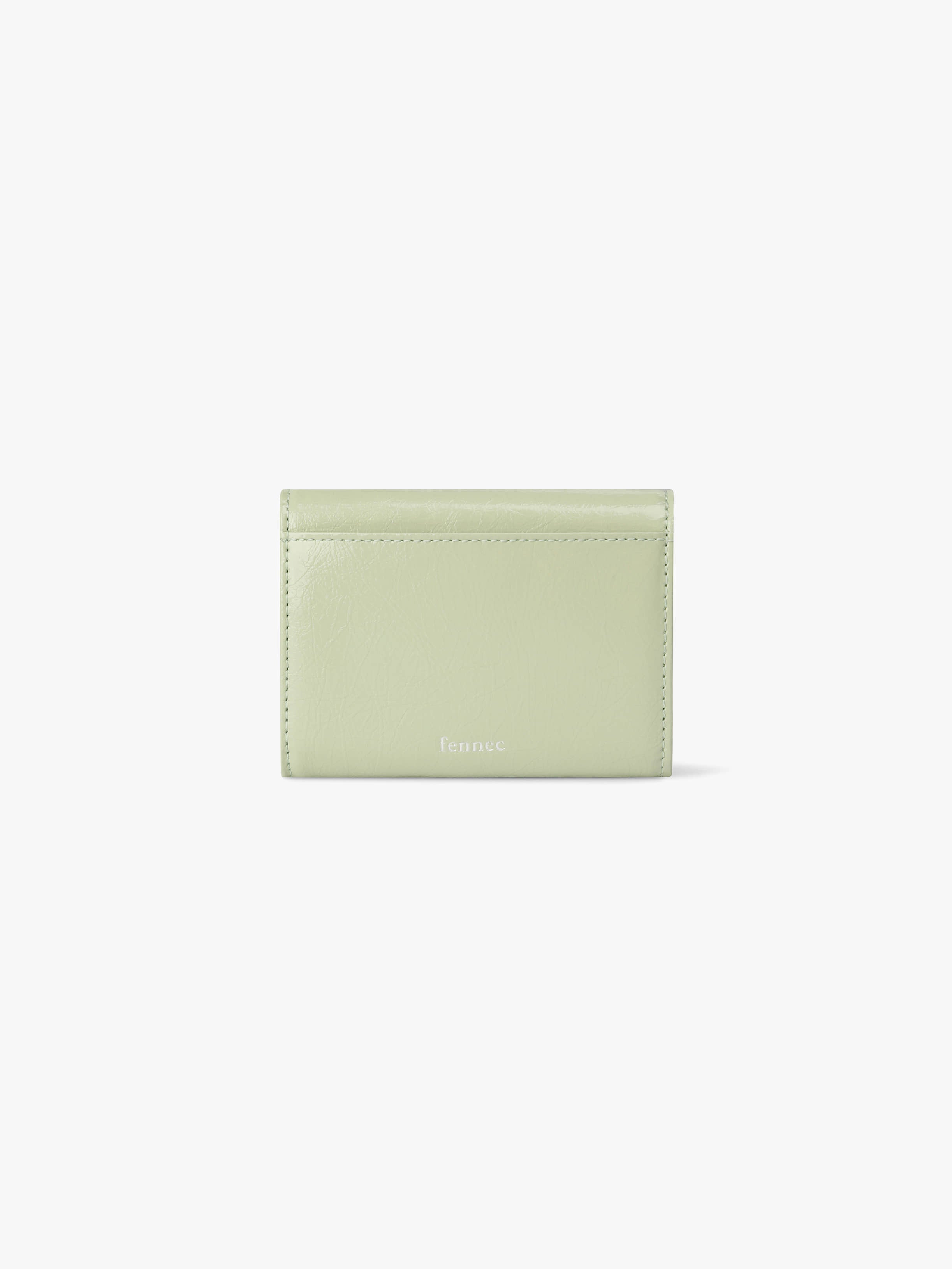CRINKLE TRIANGLE DOCO WALLET (PISTACHIO)
