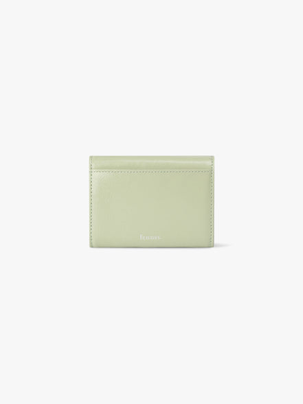 CRINKLE TRIANGLE DOCO WALLET (PISTACHIO)