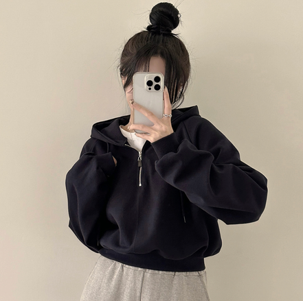KR CROP HOOD SWAETSHIRT (5 COLORS)
