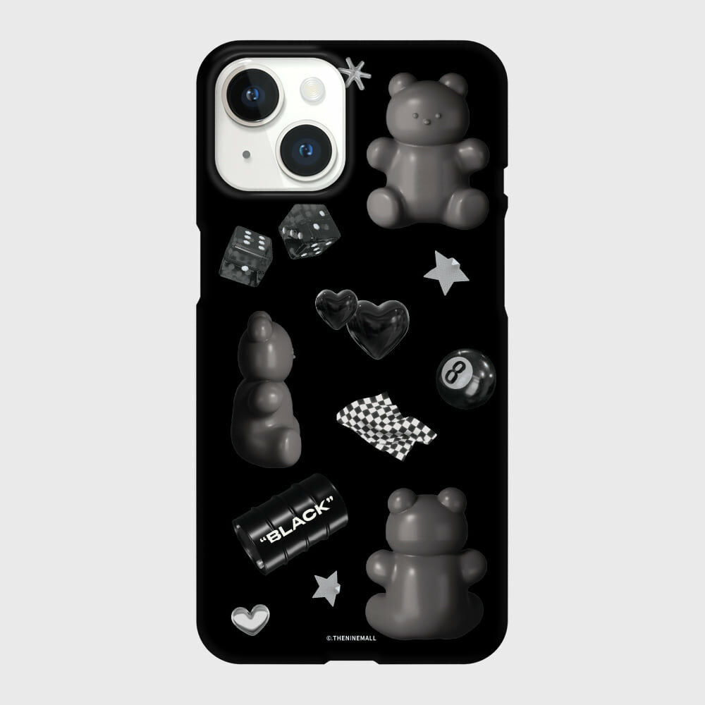 THE NINE MALL - black objet sticker 硬殼