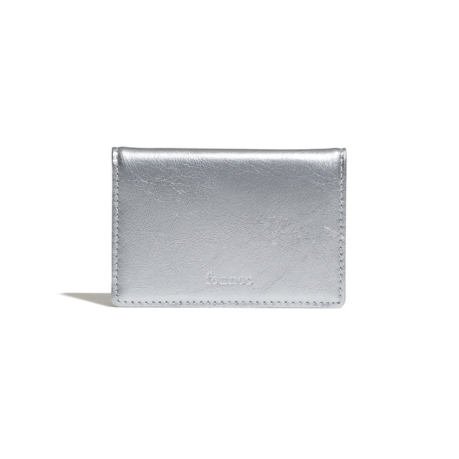 CRINKLE SOFT CARD CASE (SILVER)