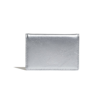 CRINKLE SOFT CARD CASE (SILVER)