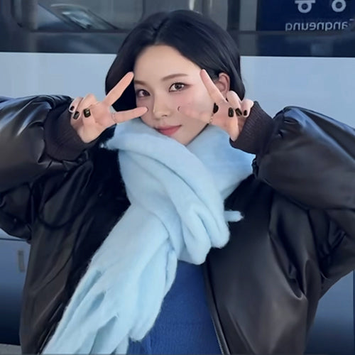 [KARINA同款] COTTON CANDY MUFFLER (BLUE)