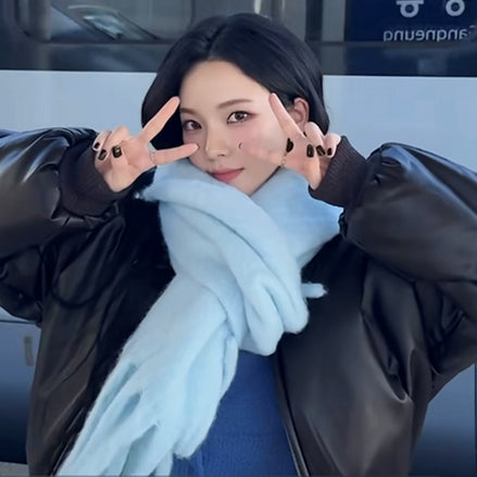 [KARINA同款] COTTON CANDY MUFFLER (BLUE)