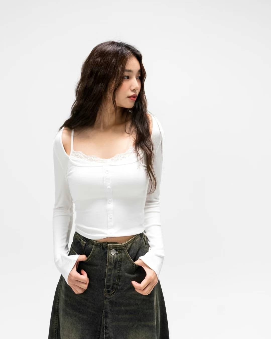 KR ELIZABETH LACE TOP (4 COLORS)