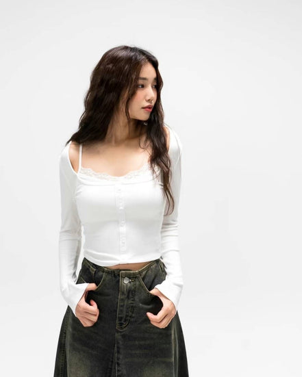 KR ELIZABETH LACE TOP (4 COLORS)