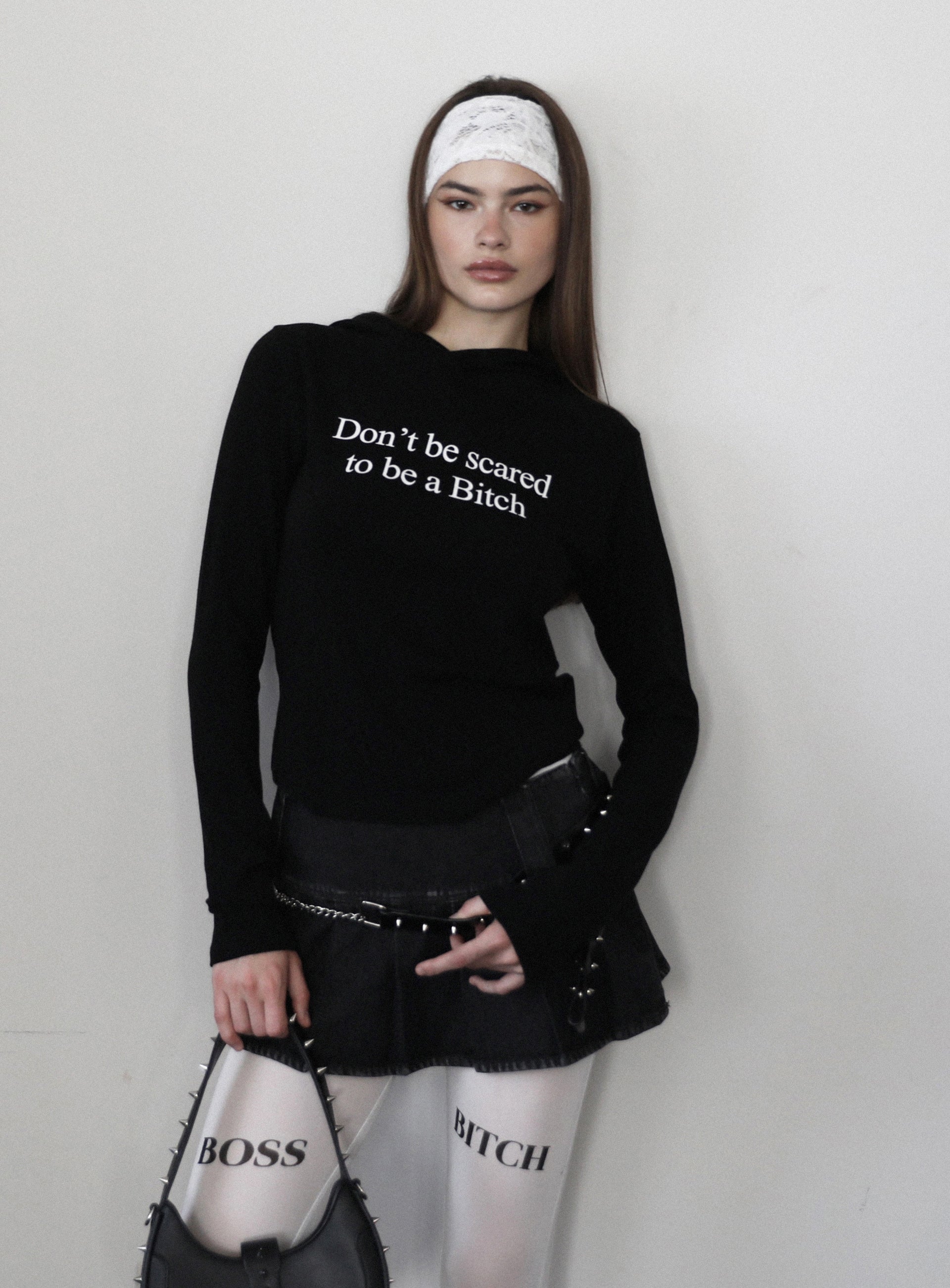 (現貨) badblood - Don’t Be Scared Slim Hoodie - Black