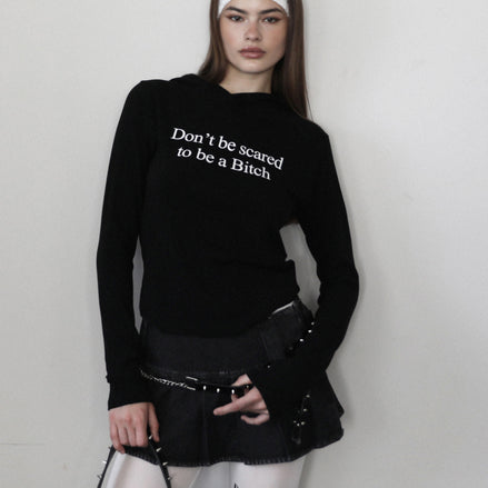 (現貨) badblood - Don’t Be Scared Slim Hoodie - Black