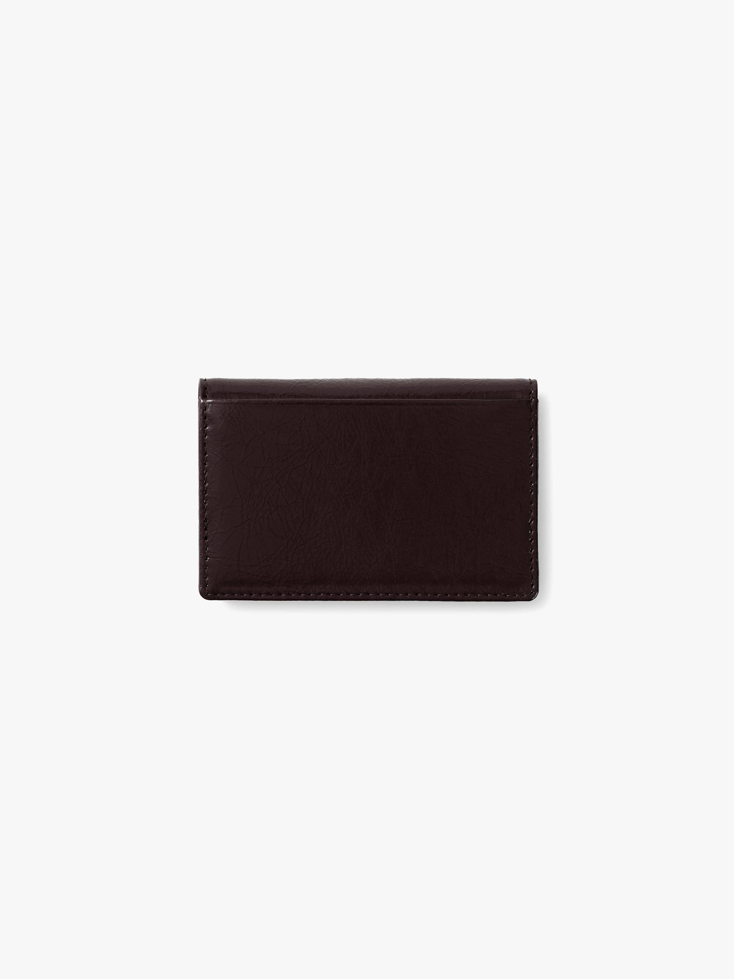CRINKLE SOFT CARD CASE (ESPRESSO)