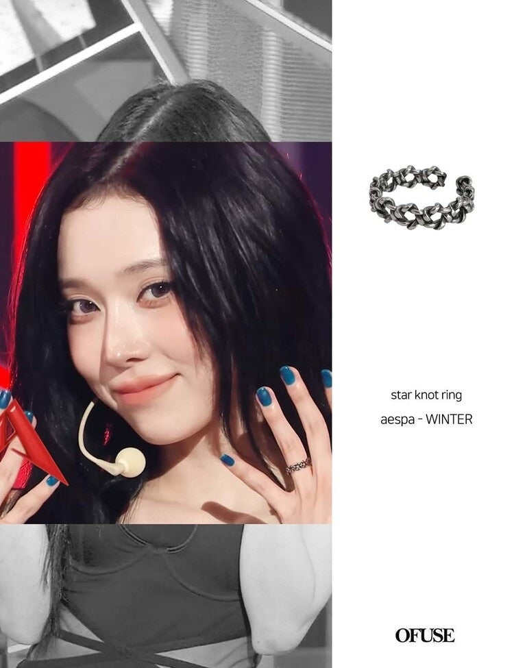 (winter同款) OFUSE - star knot ring