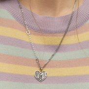 LUVISTRUE - PO HEART NECKLACE(SILVER)