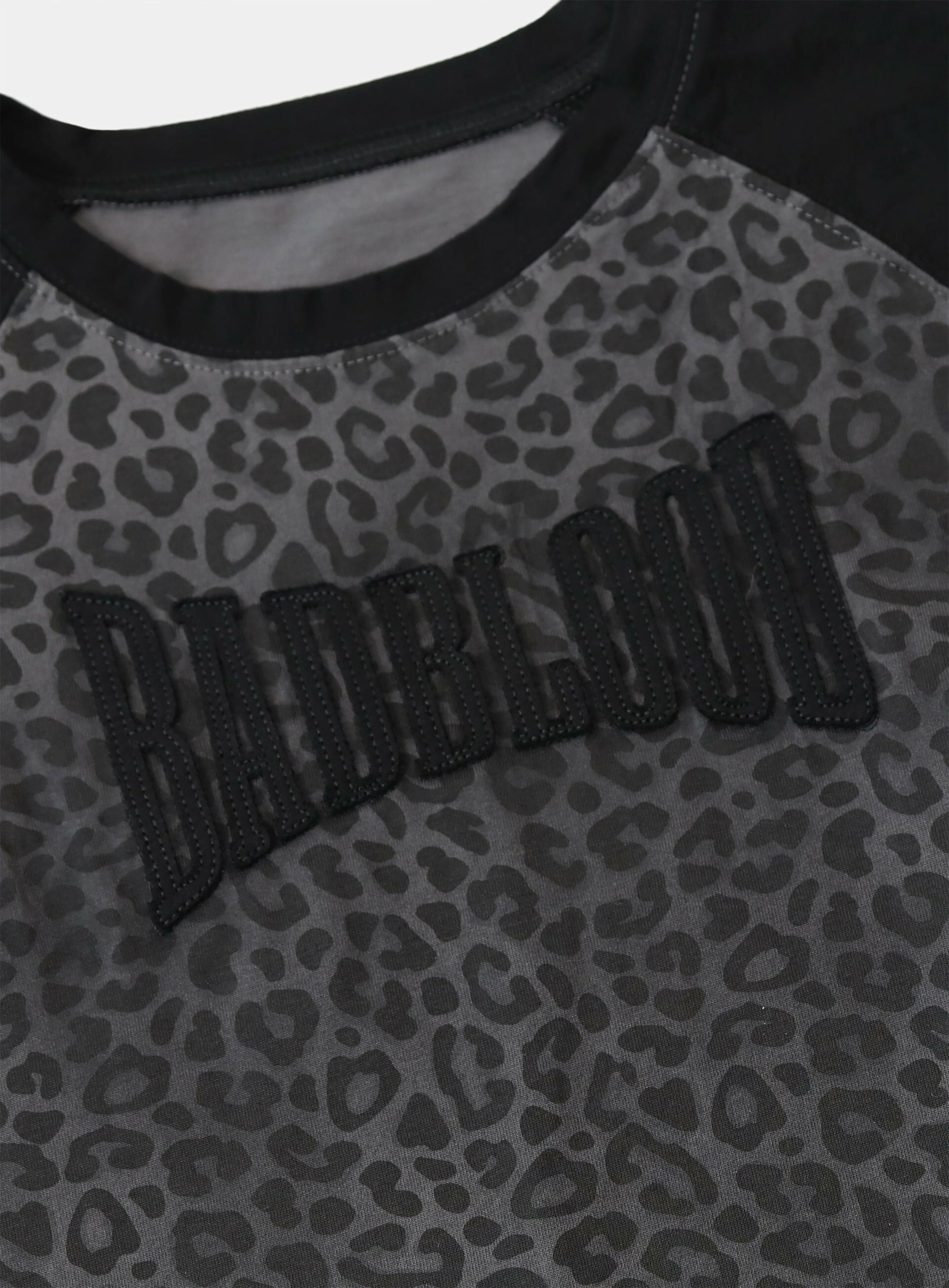 bad blood - Contrast short sleeve (Black Leopard)