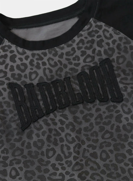 bad blood - Contrast short sleeve (Black Leopard)
