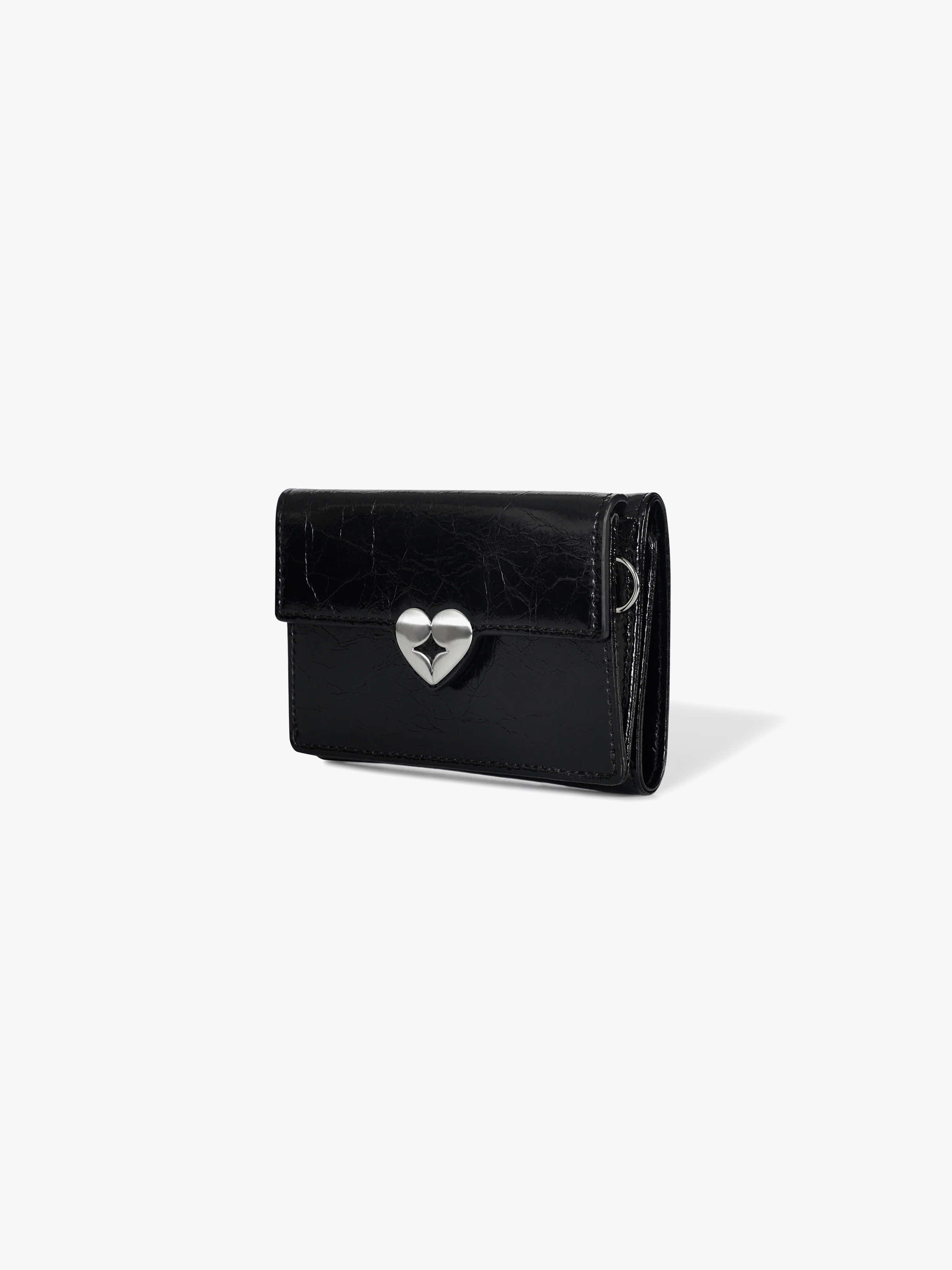 HEARTY TRIPLE WALLET (BLACK)