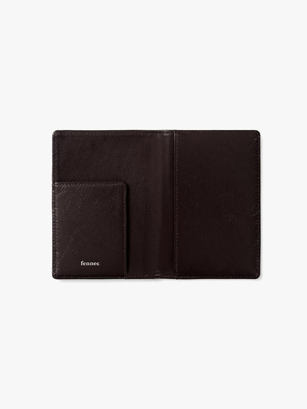 CRINKLE PASSPORT CASE (ESPRESSO)