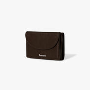 CRINKLE HALFMOON MINI WALLET (ESPRESSO)