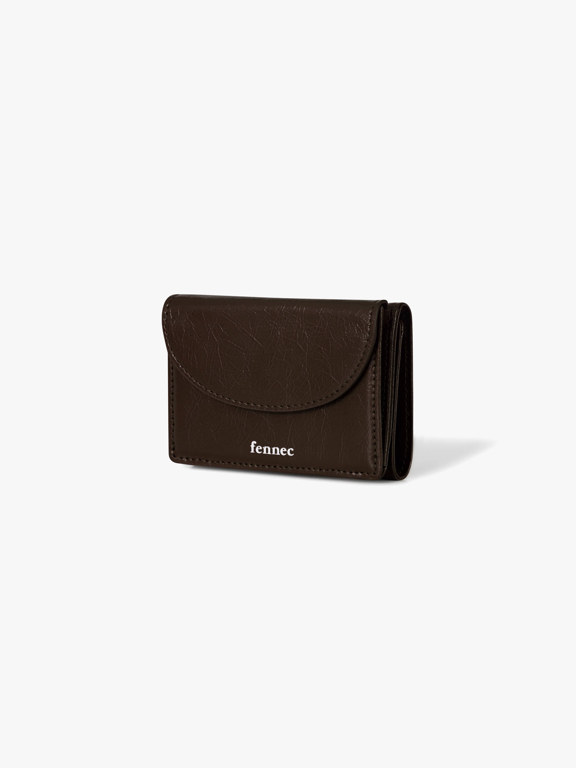 CRINKLE HALFMOON MINI WALLET (ESPRESSO)