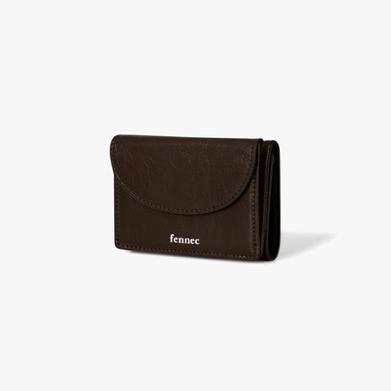 CRINKLE HALFMOON MINI WALLET (ESPRESSO)