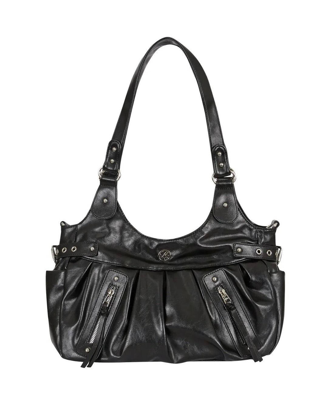 ambler buckle shoulder bag (black)