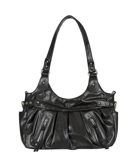 ambler buckle shoulder bag (black)