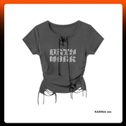 (現貨) aespa dirty work tshirt (GREY)