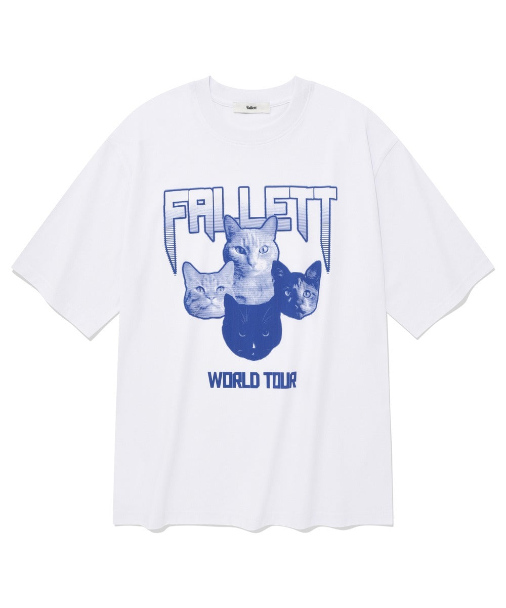 FALLETT - BAND CATS TEE (WHITE)