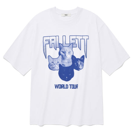 FALLETT - BAND CATS TEE (WHITE)
