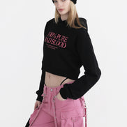(現貨) badblood - Pure Crop Hoodie - Black