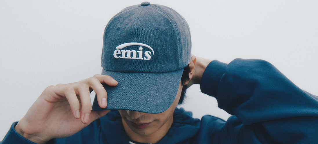 (現貨) EMIS CAP - NEW LOGO PIGMENT BALL CAP-BLACK