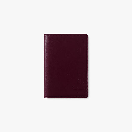 CRINKLE PASSPORT CASE (DEEP CHERRY)