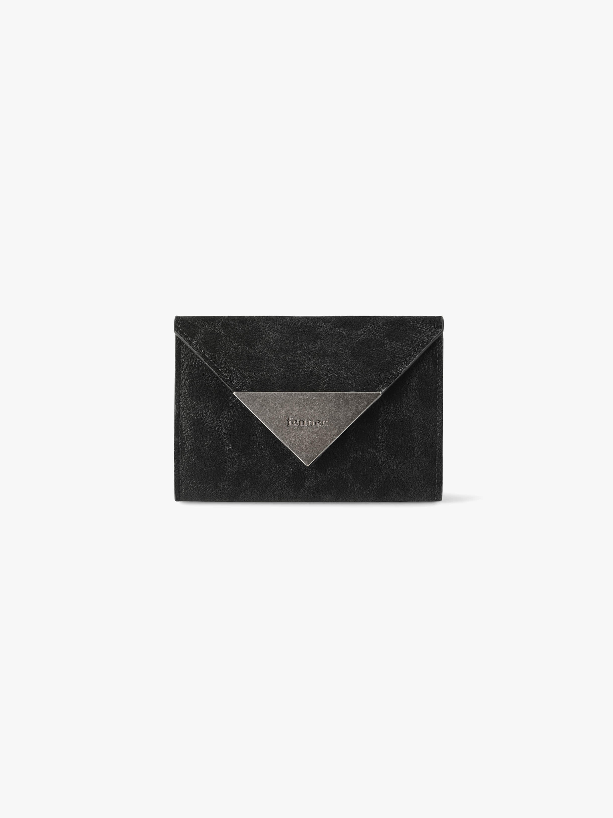 TRIANGLE NAME POCKET (LEOPARD BLACK)
