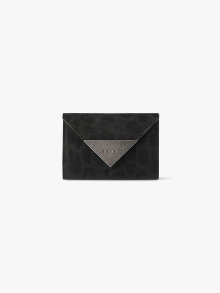 TRIANGLE NAME POCKET (LEOPARD BLACK)