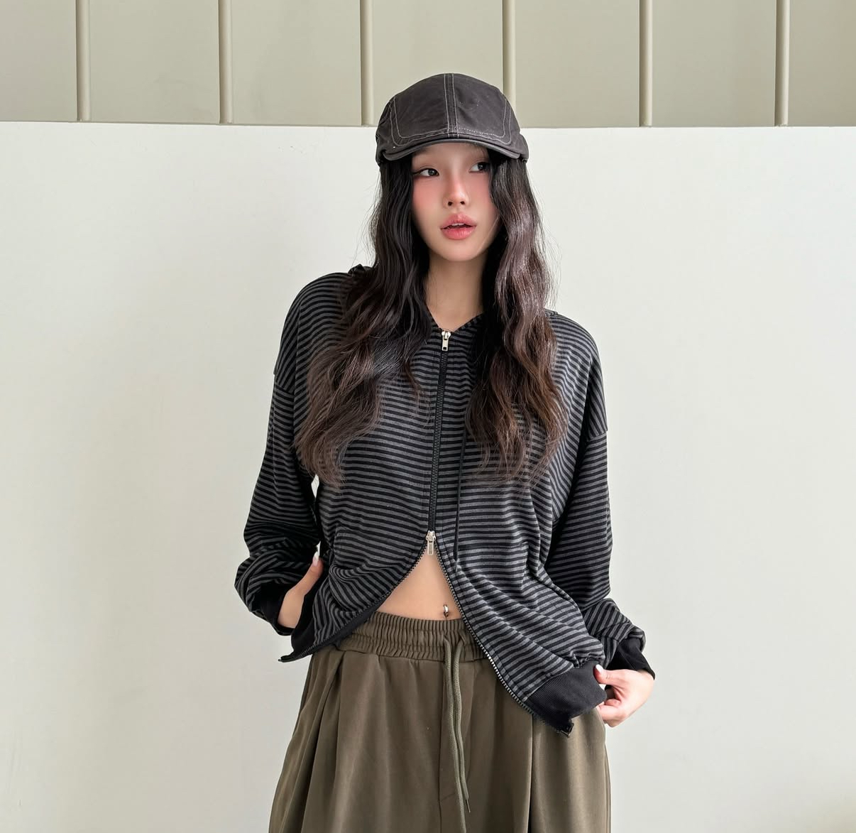 KR UNISEX STRIPED JACKET (2 COLORS)