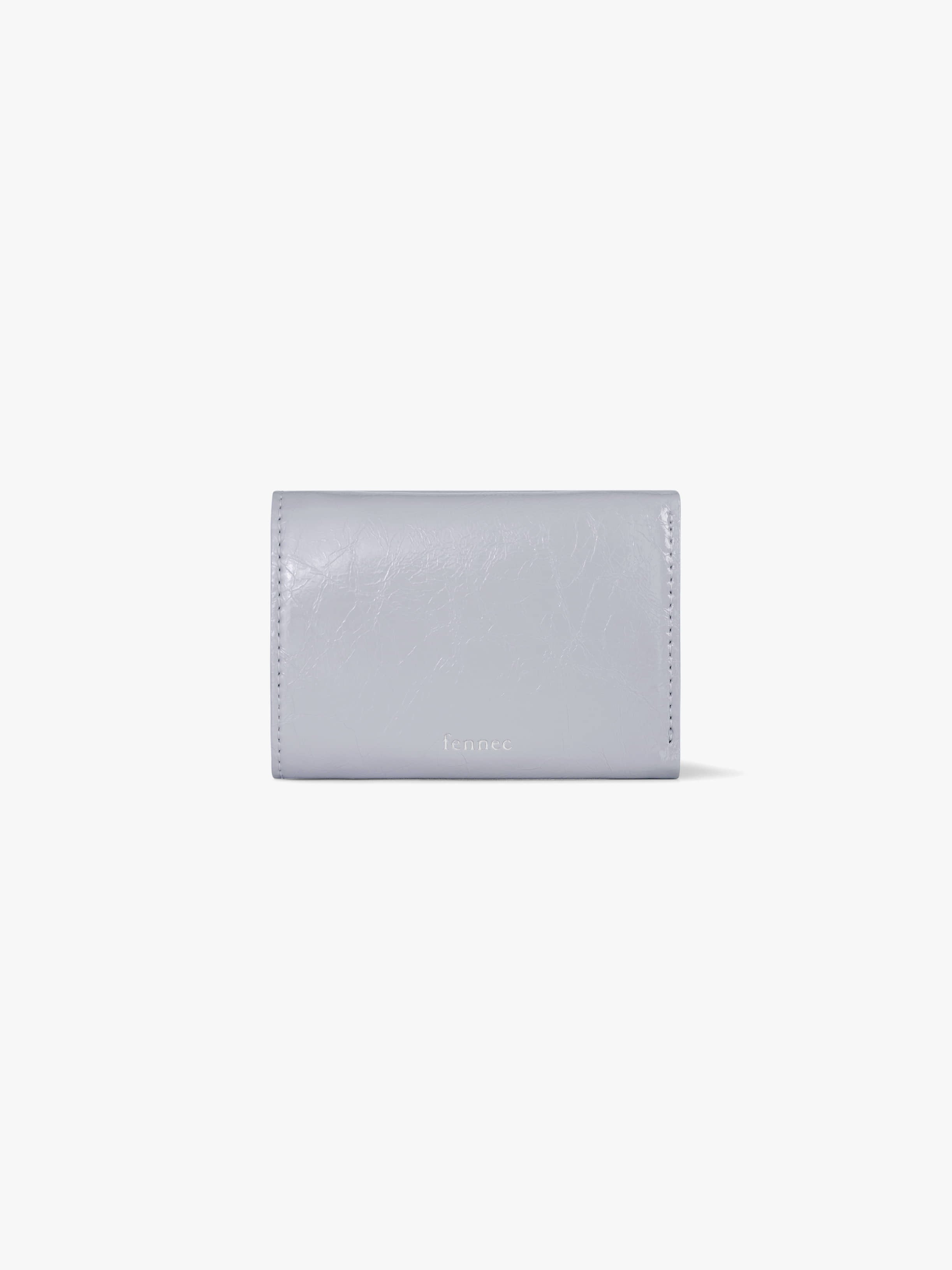 CRINKLE TRIANGLE TRIPLE WALLET (MISTY LAVENDER)