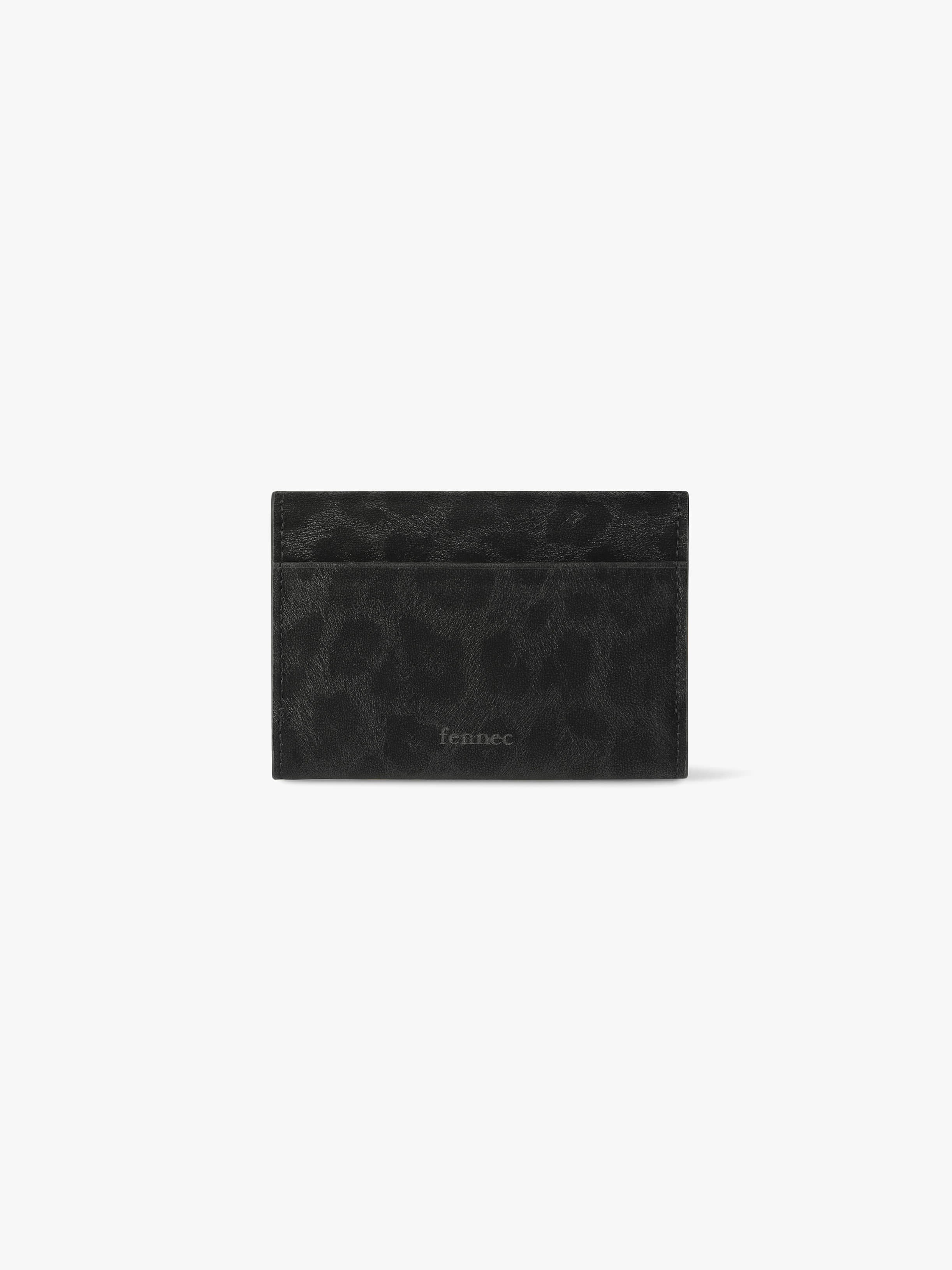 TRIANGLE NAME POCKET (LEOPARD BLACK)