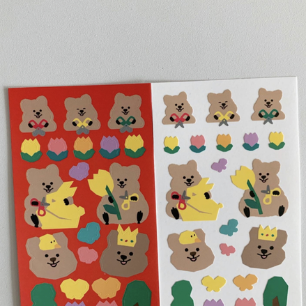 (現貨) YOUNG FOREST - SCISSORS QUOKKA STICKER 1EA