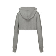 SCULPTOR - Glitter Flag Crop Hoodie (Melange Gray)