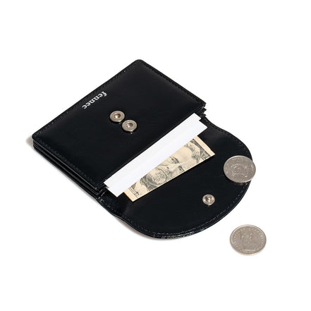 CRINKLE HALFMOON ACCORDION POCKET (BLACK)