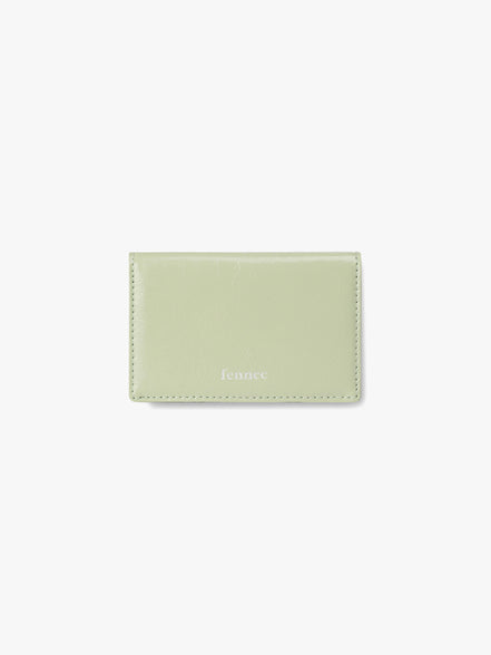 CRINKLE SOFT CARD CASE (PISTACHIO)